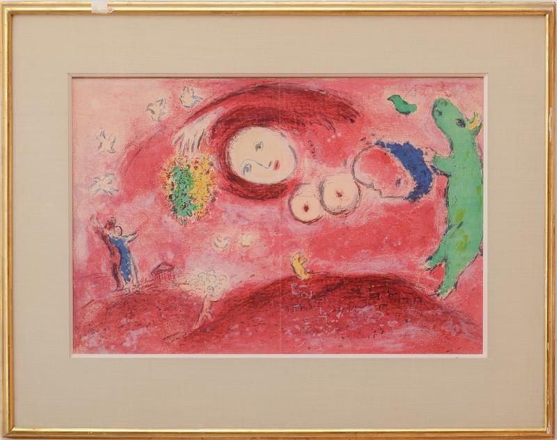 Appraisal: MARC CHAGALL - SPRINGTIME IN THE MEADOW FROM DAPHNIS AND