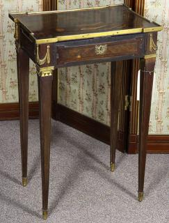 Appraisal: Louis XVI style marquetry decorated ladies writing desk having a