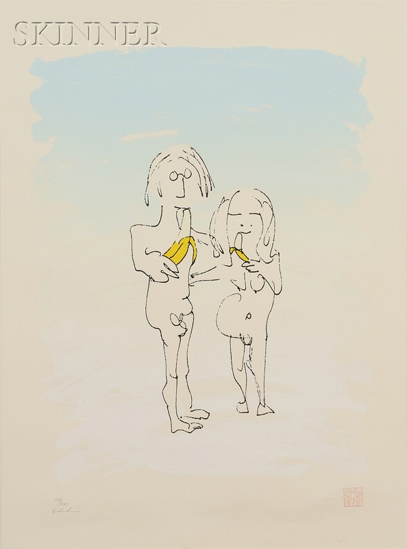 Appraisal: John Lennon British - John and Yoko with Bananas edition