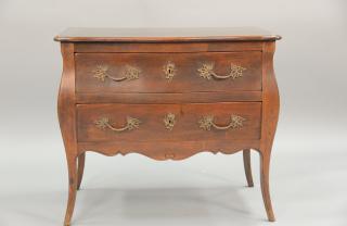 Appraisal: Custom made Louis XV style commode with two drawers ht