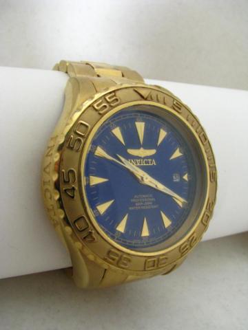 Appraisal: Gent's Invicta stainless and vermeil -jewel automatic diver watch cobalt