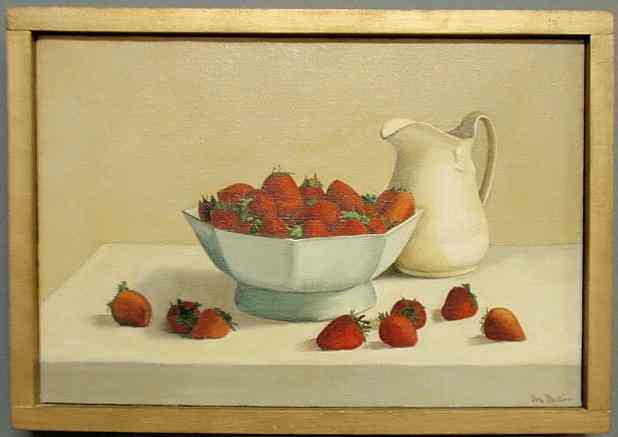 Appraisal: Martino Eva Marinelli American b oil on canvas still life