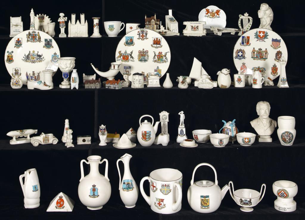 Appraisal: A COLLECTION OF W H GOSS CRESTED WARE including the