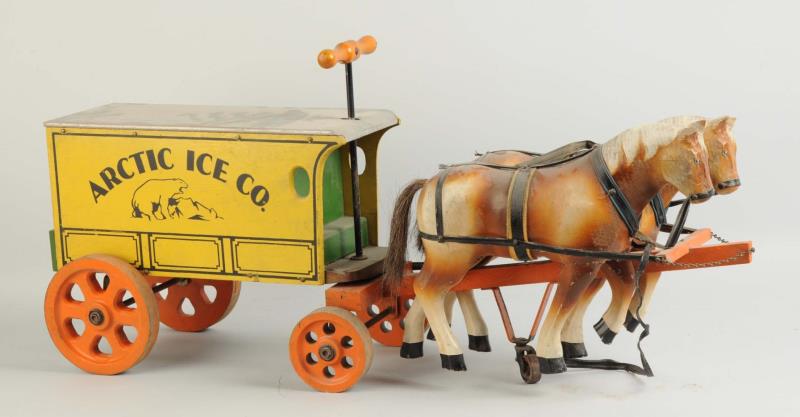 Appraisal: Rare Jacrim Horse-Drawn Arctic Ice Co Wagon Drawn by two