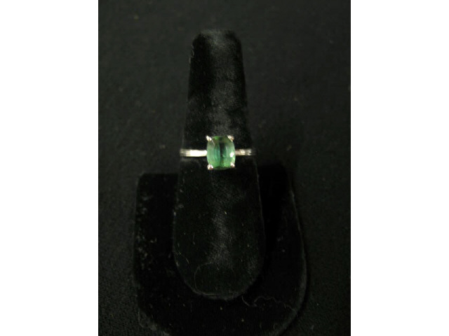 Appraisal: Green Tourmaline Ring carat rectangular cushion cut gem in k