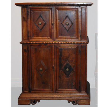 Appraisal: Italian Baroque Walnut Cupboard Estimate -