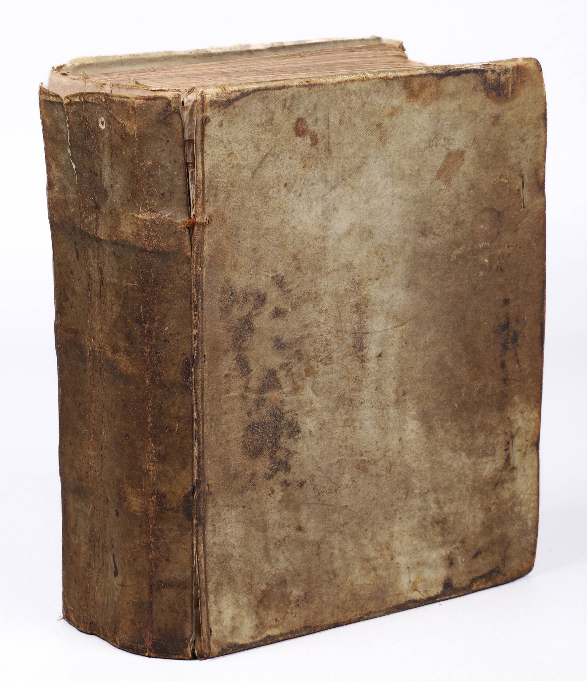 Appraisal: A book of sermons in an early vellum binding by