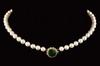 Appraisal: NECKLACE - Single strand of mm pearls choker style with