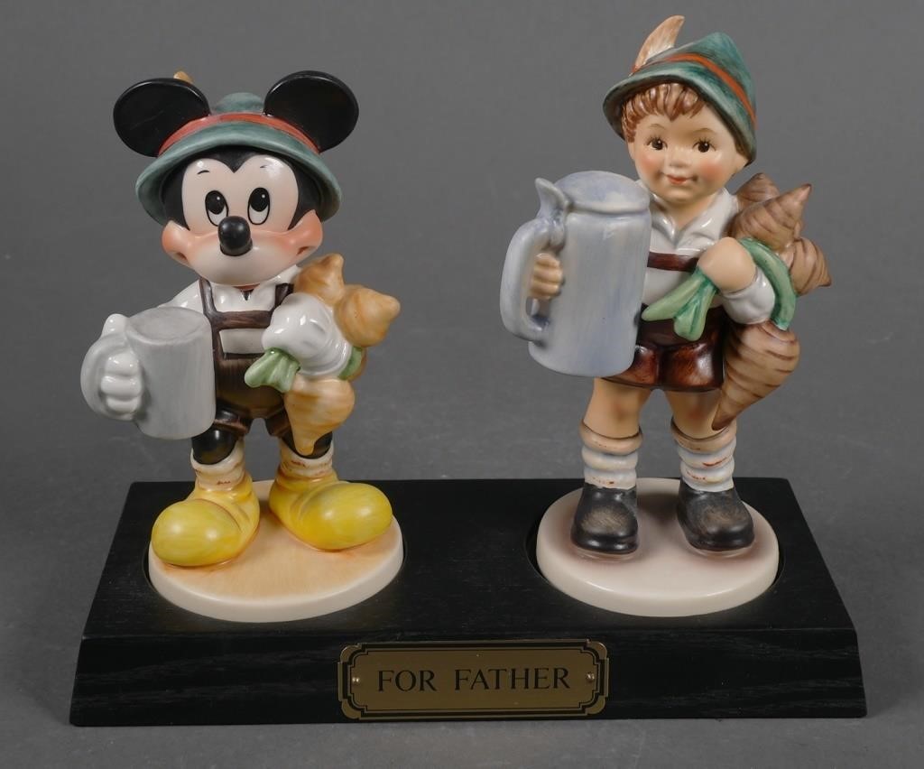 Appraisal: Disney Hummel set For Father Mickey Mouse No limited edition