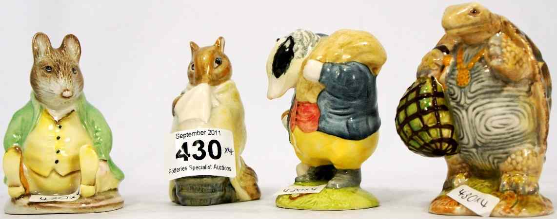 Appraisal: Royal Albert Beatrix Potter Figures Mr Auldman Plotonomy Tommy Brock