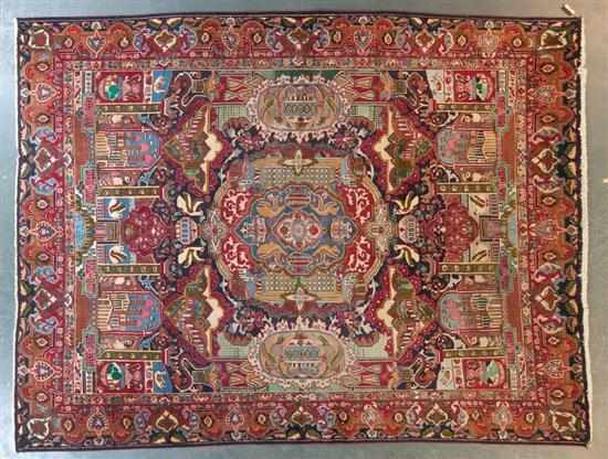 Appraisal: Kashmar carpet Iran circa x Estimate - Good condition