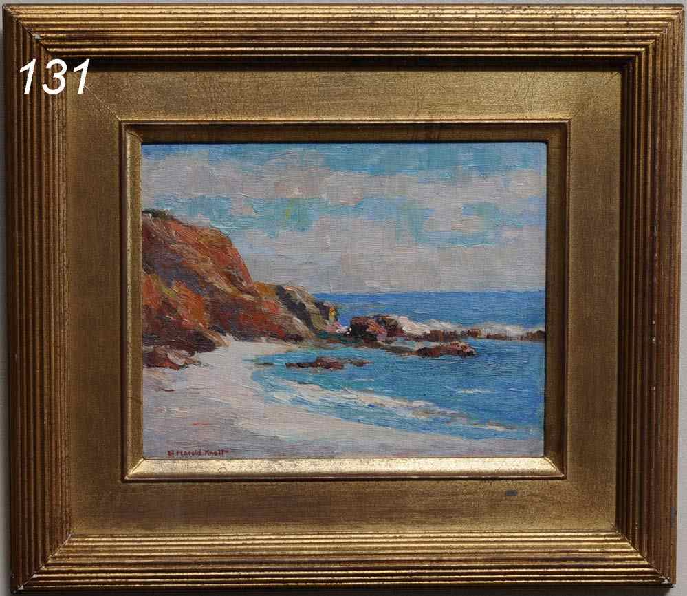 Appraisal: Arthur Harold Knott California Coast '' x '' oil on