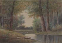 Appraisal: Carl Fisher English early th Century Tranquil watercolor on paper