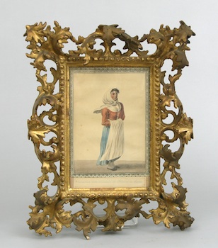 Appraisal: A Hand Carved Gilt Italian Frame ca th Century A