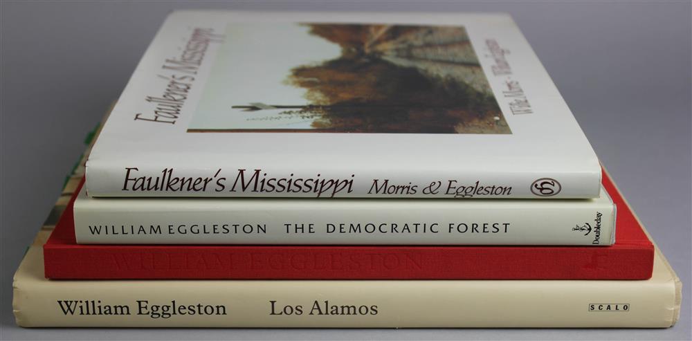 Appraisal: GROUP OF FOUR WILLIAM EGGLESTON BOOKS SIGNED Eggleston William Santa