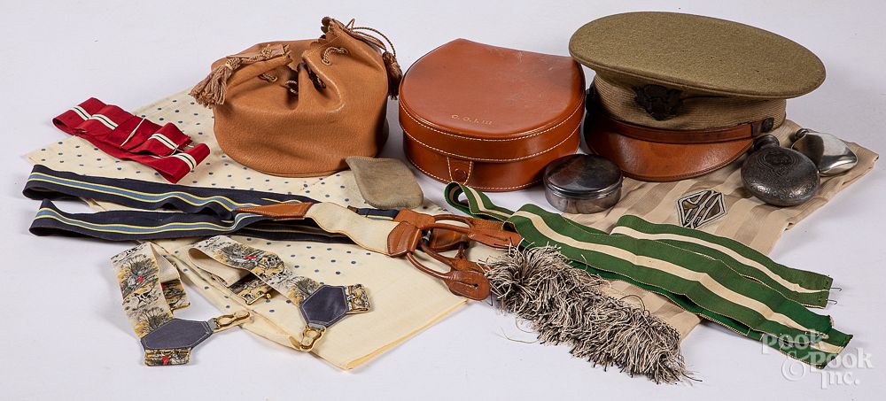 Appraisal: Horstmann military hat and accessories Horstmann military hat and accessories