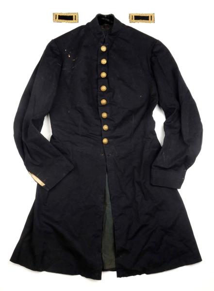 Appraisal: Civil War Staff Officer's Single Breasted Frock Quilted lining Philadelphia