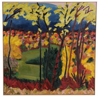 Appraisal: Nancy Mitchnick Michigan born Dr Mountain's Meadow not apparently signed