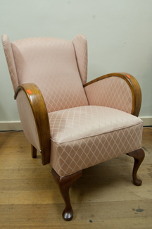 Appraisal: PERIOD WINGBACK CHAIR