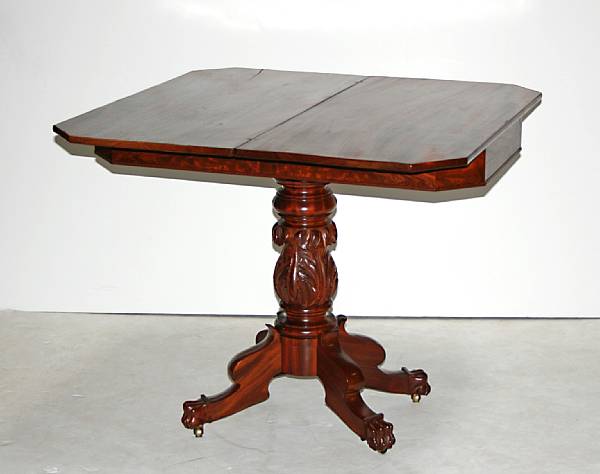 Appraisal: An American Classical mahogany games table early th century height