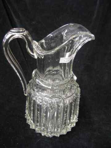 Appraisal: Early Cut Glass Pitcher probably Irish circa '' some chips