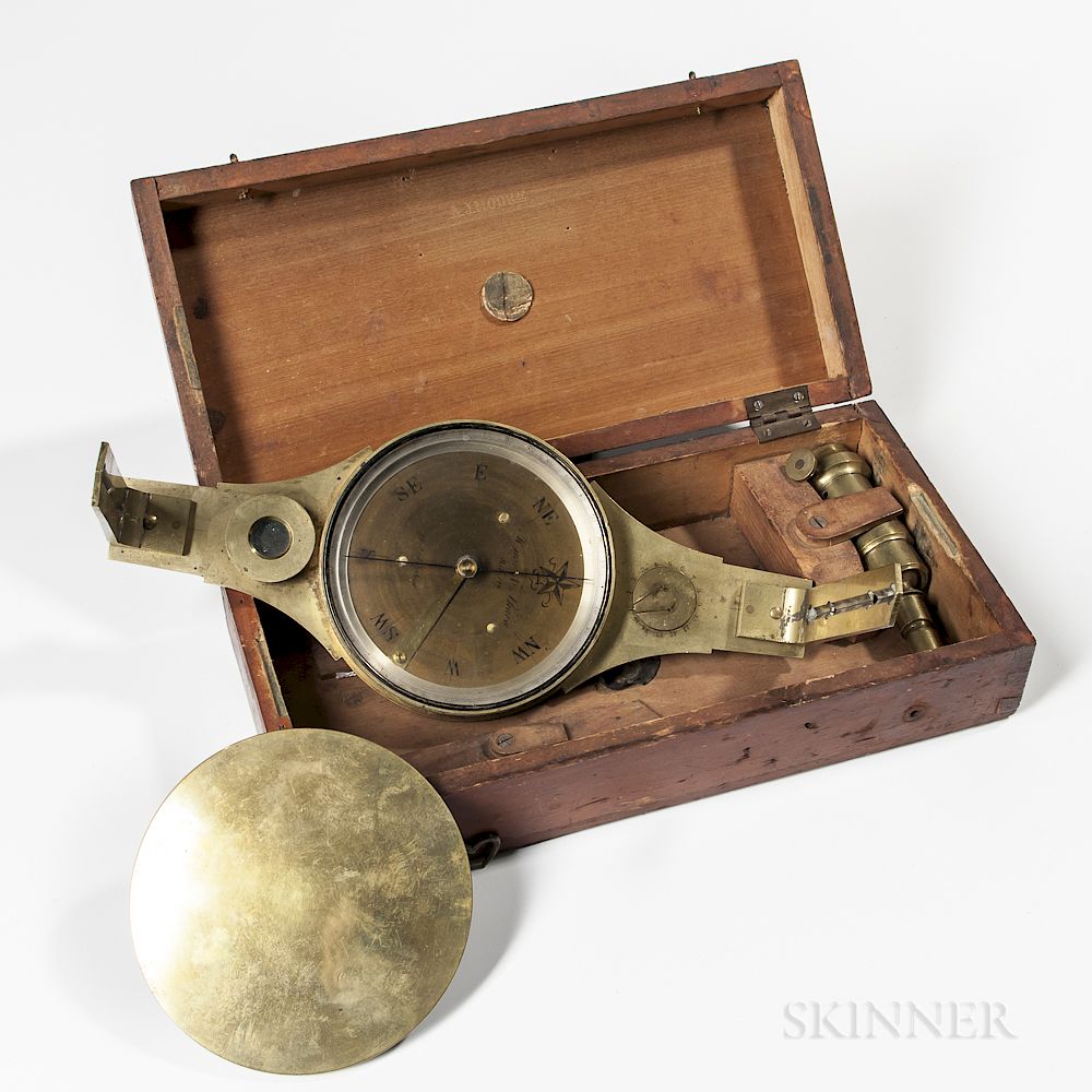 Appraisal: Knox Shain Surveyor's Compass Knox Shain Surveyor's Compass Philadelphia Pennsylvania