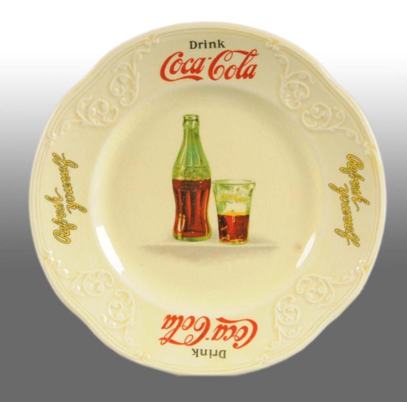 Appraisal: China Coca-Cola Sandwich Plate Description Nice bright colors with little