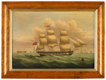 Appraisal: John Hughes English - british clipper ship in the port