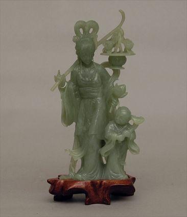 Appraisal: Carved Jade Figure