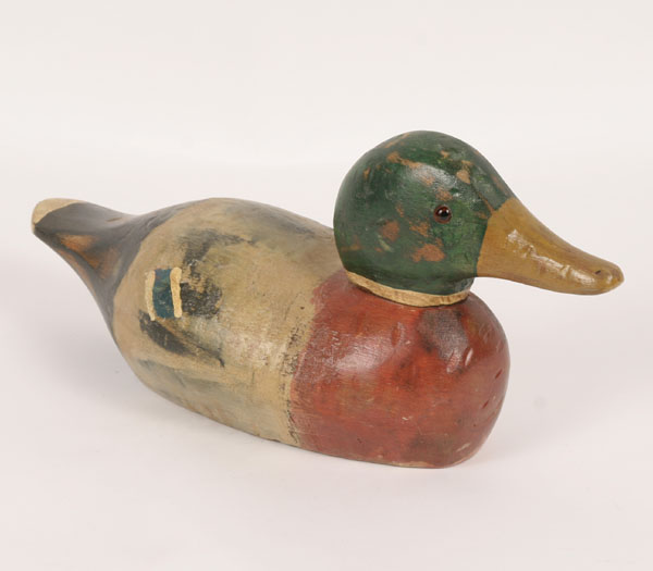 Appraisal: Artist duck decoy signed Ken Fisher ' L