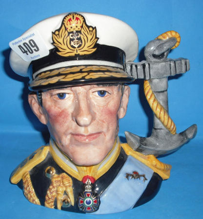 Appraisal: Royal Doulton large Character Jug Earl Mountbatten of Burma D