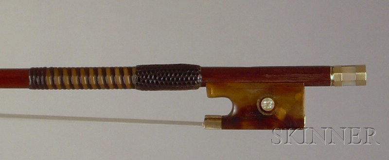 Appraisal: Gold Mounted Violin Bow Frank Passa the octagonal stick unstamped