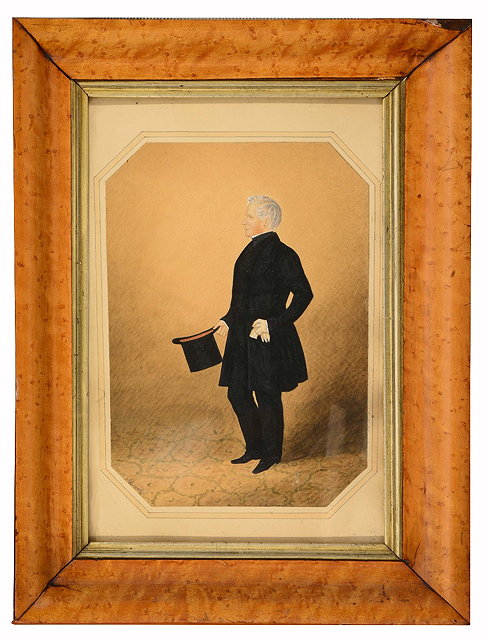 Appraisal: A STUARTFull length portrait of a gentleman with parted grey