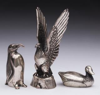 Appraisal: S Kirk Son sterling bird miniatures h Three S Kirk