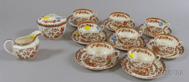 Appraisal: Eighteen-piece Copeland Spode India Tree Pattern Partial Tea Set