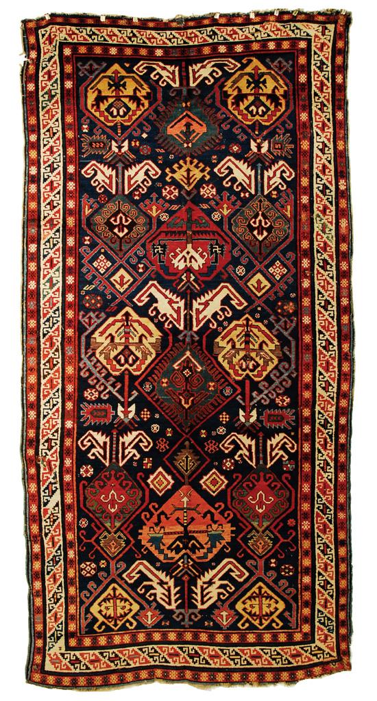 Appraisal: CAUCASIAN LONG RUG second half of th century feet inches