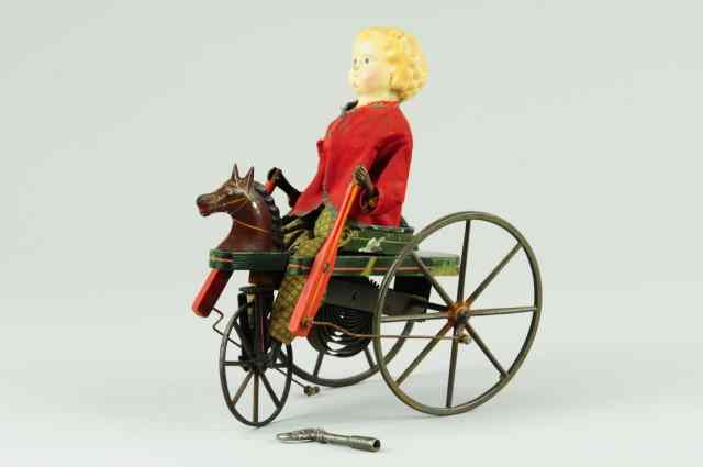 Appraisal: PERAMBULATOR Ives c very rare example depicts young boy on