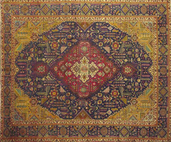 Appraisal: PERSIAN TABRIZ RUG Ca x