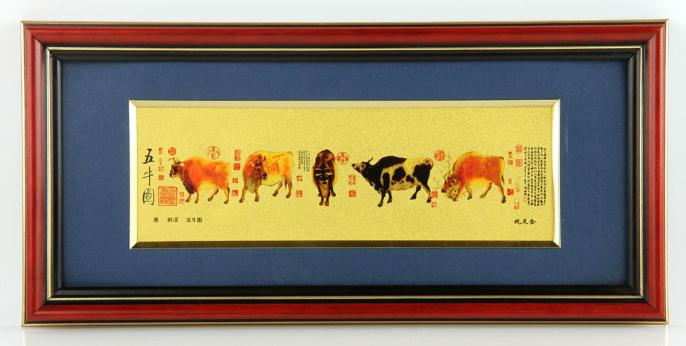 Appraisal: - Cattle Picture cattle picture framed and in original box