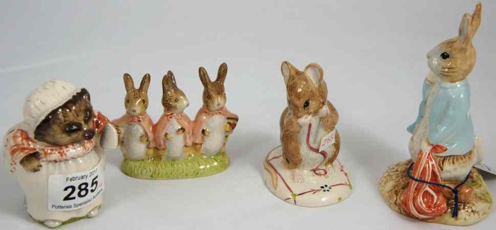 Appraisal: Royal Albert Beatrix Potter Figures Peter and the Red Pocket