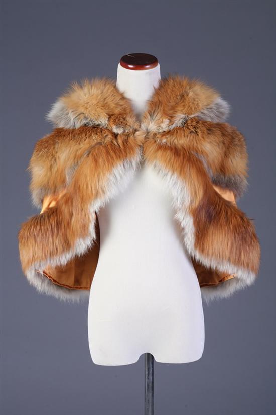 Appraisal: LADY'S RED FOX FUR CAPELET s Ronley Furs Godchaux's Topaz