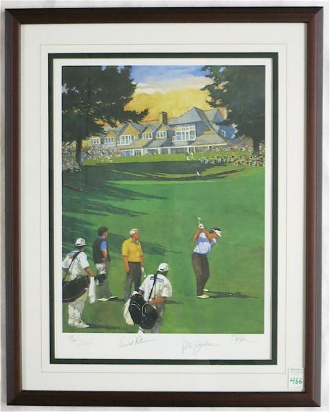 Appraisal: AUTOGRAPHED GOLF PRINT FRED MEYER CHALLENGE by Bart Forbes with