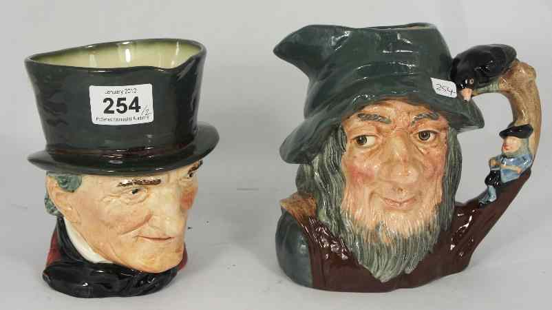 Appraisal: Royal Doulton Large Character Jugs John Peel D and Rip