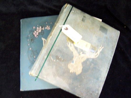 Appraisal: A postcard album various subjects and another mainly photographic portrait