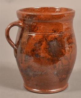 Appraisal: PA th Century Redware Apple Butter Crock Pennsylvania th Century