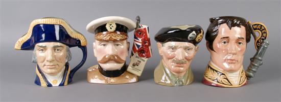 Appraisal: A Group of Seven Royal Doulton Large Character Jugs Height