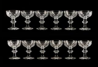 Appraisal: Set of Baccarat Harcourt Champagne Glasses Baccarat French - designed