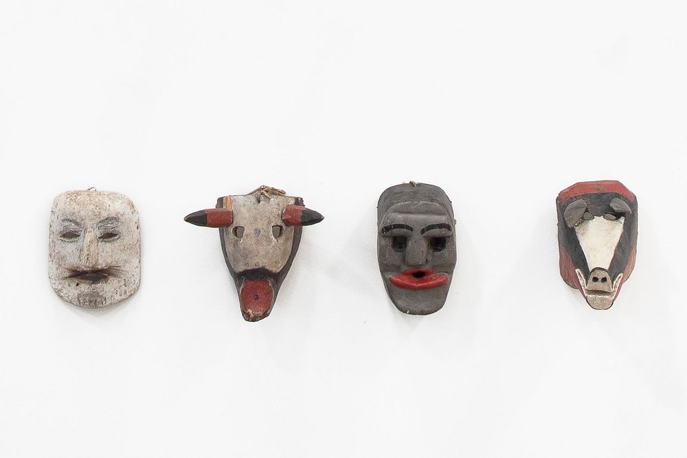 Appraisal: Mexico Group of Four Dance Masks th Century Mexico Group