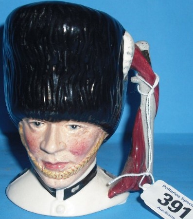 Appraisal: Royal Doulton Small Character Jug The Guardsman D White Tunic