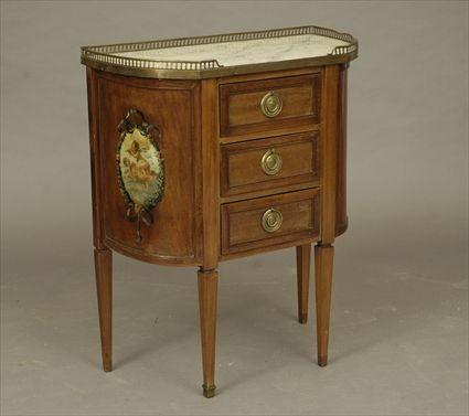 Appraisal: Louis XV-Style Painted Mahogany Petite Commode